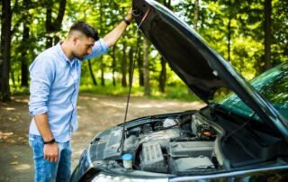 auto staat in panne