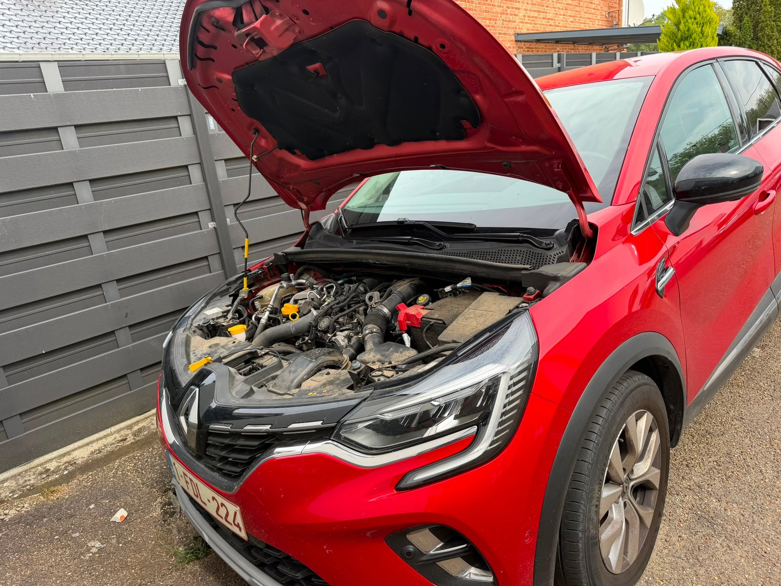Auto met technisch defect