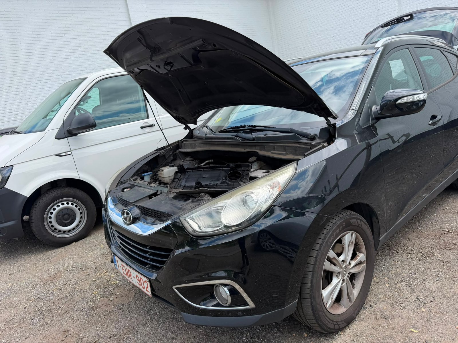 Auto met motorprobleem