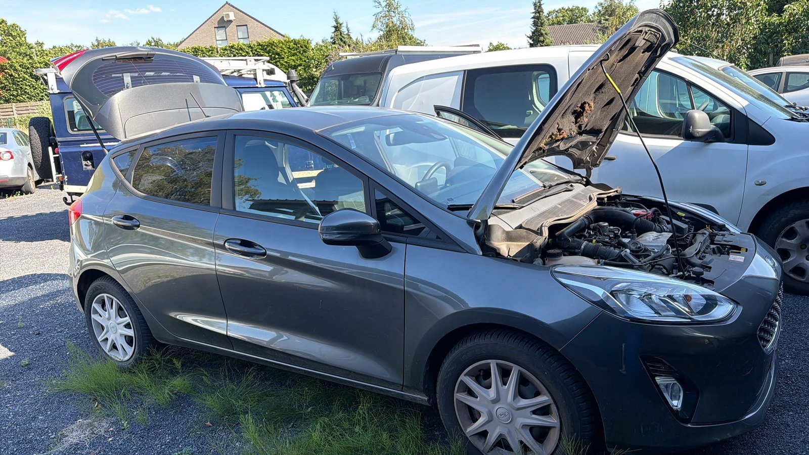 Niet-startende auto