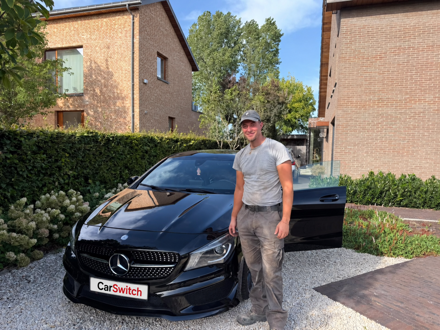 Zwarte Mercedes CLA aangekocht door CarSwitch in Gent